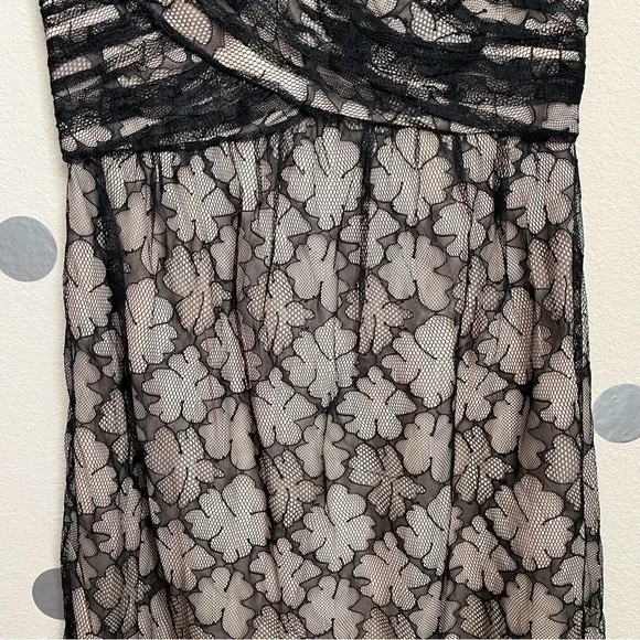 Carmen Marc Volvo A-Line Clover Lace Sleeveless Midi Dress - Picture 4 of 10